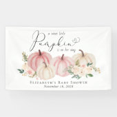 パンプキエレガントンフローラベビーガールシャワーウェルカム 横断幕 (横)