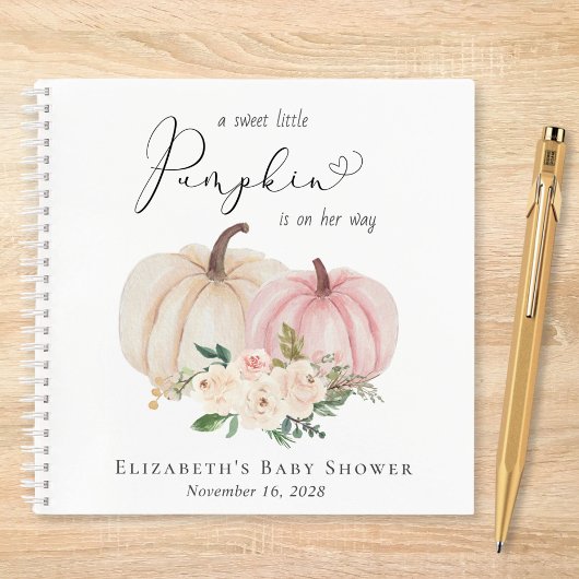 パンプキエレガントンフローラベビーガールシャワーゲストハウス ノートブック