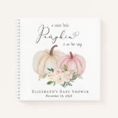 パンプキエレガントンフローラベビーガールシャワーゲストハウス ノートブック (正面)
