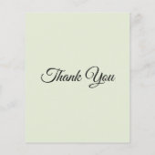 パンプキエレガントンフローラベビーシャワーサンキューカード (裏面)