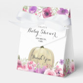 パンプキエレガントンフローラベビーシャワー フェイバーボックス (正面サイド)