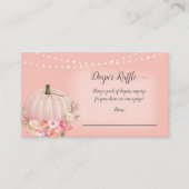 パンプキエレガントンベビーおむつラッフルバラ金ゴールド エンクロージャーカード (正面)