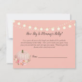 パンプキエレガントンママの腹サイズ赤ちゃんシャワーゲーム 招待状 (正面)