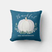 パンプキエレガントン感謝パーソナライズされた クッション (正面)