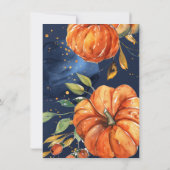 パンプキエレガントン水カラーハローウィンパーティ 招待状 (裏面)