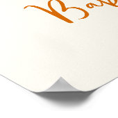 パンプキエレガントン秋ベビーシャワーウェルカムサイン ポスター (角)