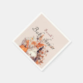 パンプキエレガントン秋ベビーシャワー スタンダードカクテルナプキン (角)