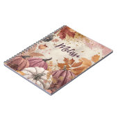 パンプキエレガントン秋模様 ノートブック (左側)