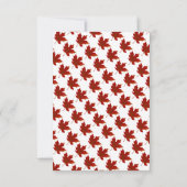 パンプキエレガントン素朴紅葉秋の結婚式 出欠カード (裏面)