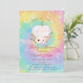 パンプキエレガントン、フローラ絞り染めベビーシャワー 招待状 (スタンド正面)