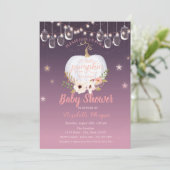 パンプキエレガントン、フローラ、メイスンジャーの赤ちゃんシャワー 招待状 (スタンド正面)