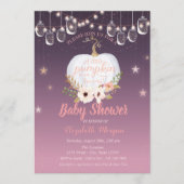 パンプキエレガントン、フローラ、メイスンジャーの赤ちゃんシャワー 招待状 (正面)