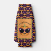 パンプキカッコいいン着用レトロ猫サングラスパターン ボトルクーラー (正面)