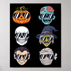 パンプキクールンハロウィーンスケルトンウィッチヴァンパイアB ポスター