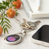 パンプキサイケデリックンハートキーチェーン キーホルダー (側面)