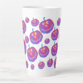 パンプキサイケデリックンパッチハートラテマグ カフェラテマグ (正面)