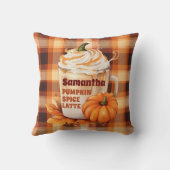 パンプキパーソナライズされたンスパイスラテ クッション (裏面)