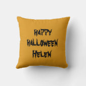 パンプキパーソナライズされたンハロウィーンクッション クッション (裏面)
