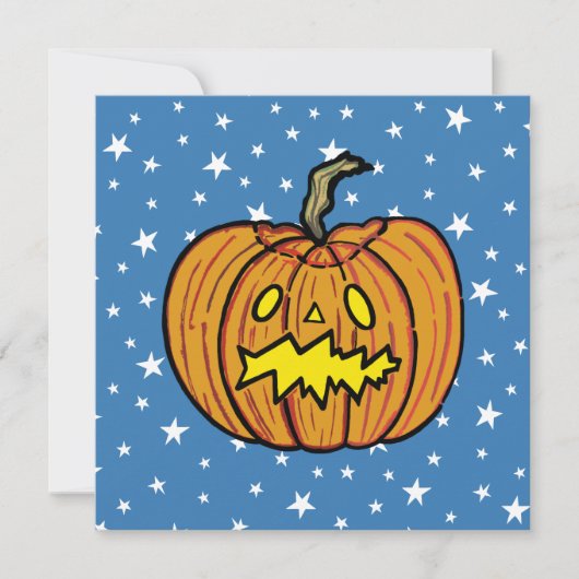 パンプキパーソナライズされたンハローウィンパーティ招待状 招待状 (正面)