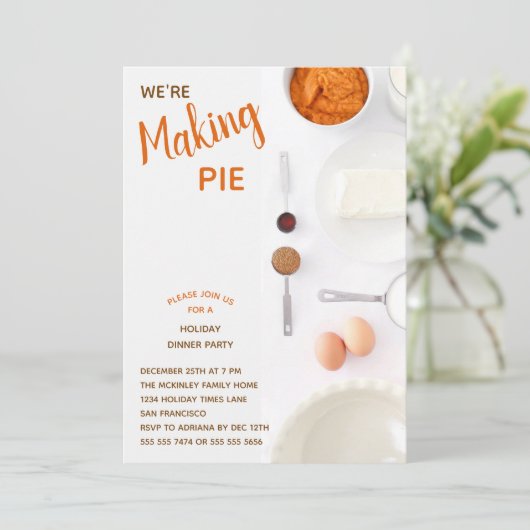 パンプキパーソナライズされたンパイホリデーディナーパーティー 招待状 (スタンド正面)