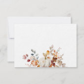 パンプキパーソナライズされたン秋秋フラットノートカード ノートカード (裏面)