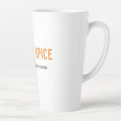 パンプキモダンンスパイスは私のシーズお気に入りのン引用文 カフェラテマグ (右)