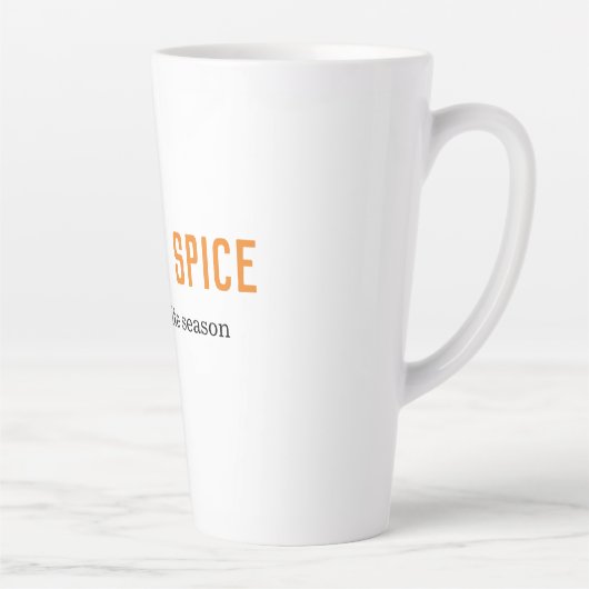 パンプキモダンンスパイスは私のシーズお気に入りのン引用文 カフェラテマグ (右)