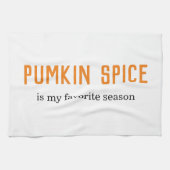 パンプキモダンンスパイスは私のシーズお気に入りのン引用文 キッチンタオル (横)