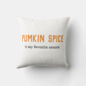 パンプキモダンンスパイスは私のシーズお気に入りのン引用文 クッション (裏面)