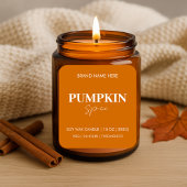 パンプキモダンンスパイス | 秋の秋キャンドル スクエアシール