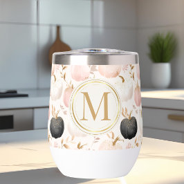 パンプキモダンンモノグラムパーソナライズされたイニシャル