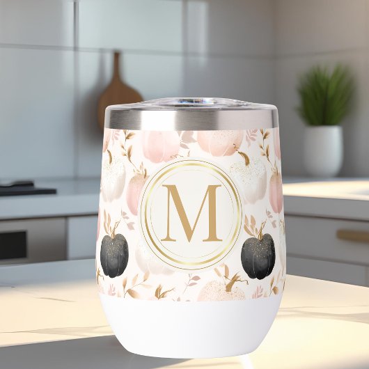 パンプキモダンンモノグラムパーソナライズされたイニシャル