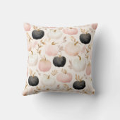 パンプキモダンンモノグラムパーソナライズされたイニシャル クッション (裏面)