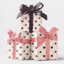 パンプキモダンンモノグラムパーソナライズされたイニシャル ラッピングペーパー