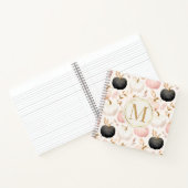 パンプキモダンンモノグラムパーソナライズされた-イニシャルなし ノートブック (内部)