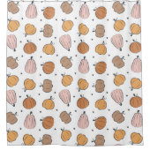 パンプキモダンン模様 – シャワーカーテン (正面)