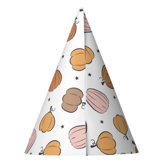 パンプキモダンン模様 – パーティー帽子 パーティーハット (裏面)