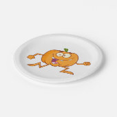 パンプキランニングンの ペーパープレート (アングル)