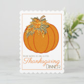 パンプキンかわいらし感謝祭ディナーパーティー招待状19 招待状 (スタンド正面)