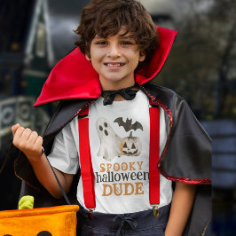 パンプキンこうもり幽霊不気味ハロウィーンドゥード Tシャツ