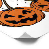 パンプキンさくらんぼ秋ガーリーハロウィン秋 ポスター (角)