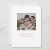 パンプキンつる植物モノグラム結婚ズ セーブザデート (裏面)