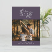 パンプキンつる植物モノグラム結婚ズ セーブザデート (スタンド正面)