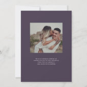 パンプキンつる植物モノグラム結婚ズ セーブザデート (裏面)