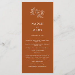 パンプキンつる植物結婚式 プログラム