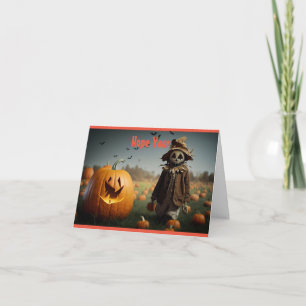 パンプキンとかかしのハロウィンカード カード
