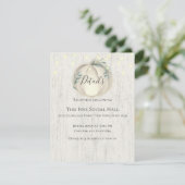 パンプキンとストリングライトの素朴詳細と情報 招待状 (スタンド正面)