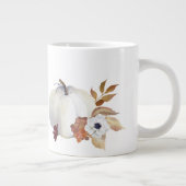 パンプキンとマグノリアの秋の色 ジャンボコーヒーマグカップ (右)