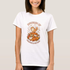 パンプキンと猫の毛でできています パロディ 秋の猫グッズ Tシャツ