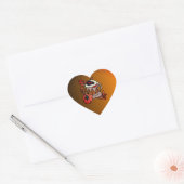 パンプキンと醸造されたアイビーブスが完璧に ハートシール (封筒)